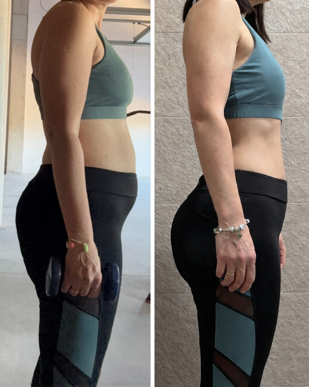 Transformación de Virginia — menos 10kg y menos 13cm de cintura en 7 meses