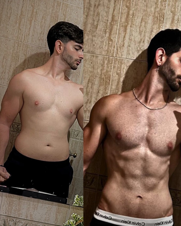 Cambio físico de Rafa: pierde grasa y marca abdominales