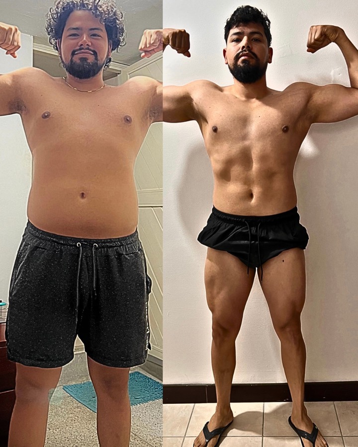 Cambio físico de Salvador: −10 kg y más fuerza